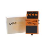 Boss DS-2 Turbo Distortion guitar pedal, boxed *Please note: Gardiner Houlgate do not guarantee