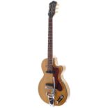 Ray Fenwick - 1959 Hofner Club 50 electric guitar, made in Germany, ser. no. 818; Body: blonde