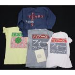 Tears for Fears - original 1985 'Songs from the Big Chair' tour sweatshirt; two 1985 'Songs from the