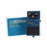 Boss BD-2 Blues Driver guitar pedal, boxed *Please note: Gardiner Houlgate do not guarantee the full