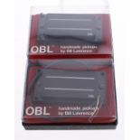 Pair of Bill Lawrence OBL humbucker guitar pickups, with original boxes