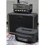 Vox Night Train NT15H guitar amplifier head, with gig bag; together with a Vox V112NT 1 x 12 speaker