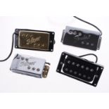 Four guitar pickups to include a Fender wide range humbucker pickup, two Hoyer wide range type