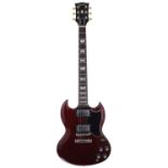 1989 Gibson SG '62 Reissue electric guitar, made in USA, ser. no. 8xxxxxx4; Body: cherry finish,