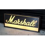 Marshall Amplification light-up dealer sign *Please note: Gardiner Houlgate do not guarantee the