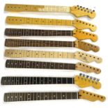 Eight Strat/Tele type guitar necks for projects