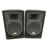 Pair of Samson RS12 passive PA speakers *Please note: Gardiner Houlgate do not guarantee the full
