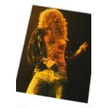 Robert Plant - autographed colour photograph, framed and glazed, 12.5" x 10.5" *Sold with a document