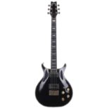 1980 Washburn Wing Series Eagle electric guitar, made in Japan, ser. no. 8xxxx6; Body: black finish,