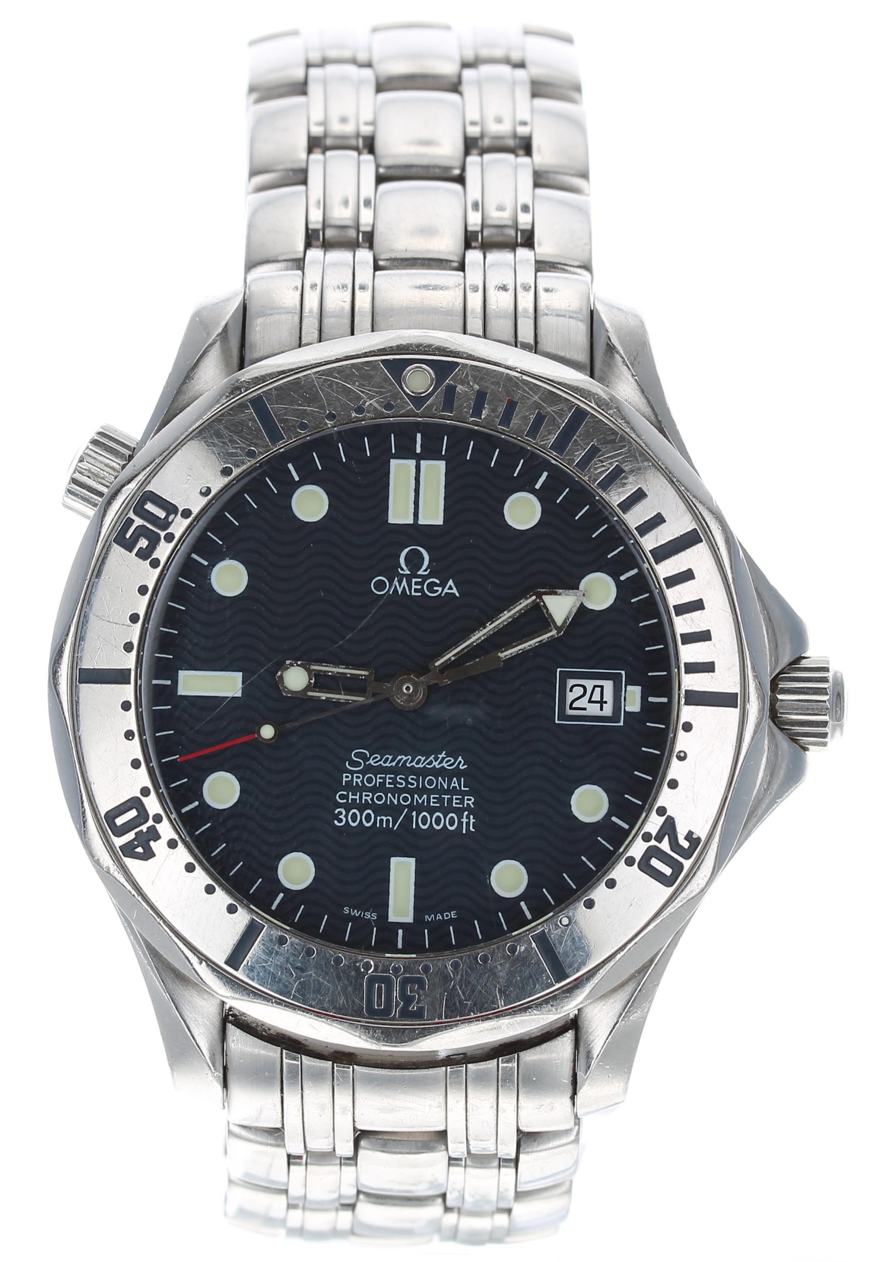 Omega Seamaster Professional Chronometer 300M automatic stainless steel gentleman's wristwatch,