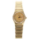 Omega Constellation 18ct diamond set lady's wristwatch, serial no. 55164xxx, circa 1993, quartz,