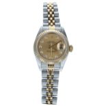 Rolex Oyster Perpetual Datejust gold and stainless steel lady's wristwatch, reference no. 79173,
