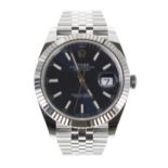 Rolex Oyster Perpetual Datejust 41 white gold and stainless steel gentleman's wristwatch,