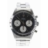Rare and Fine Rolex Cosmograph Daytona stainless steel gentleman's wristwatch, reference no. 6239,