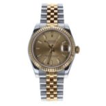 Rolex Oyster Perpetual Datejust gold and stainless steel mid-size lady's wristwatch, reference no.