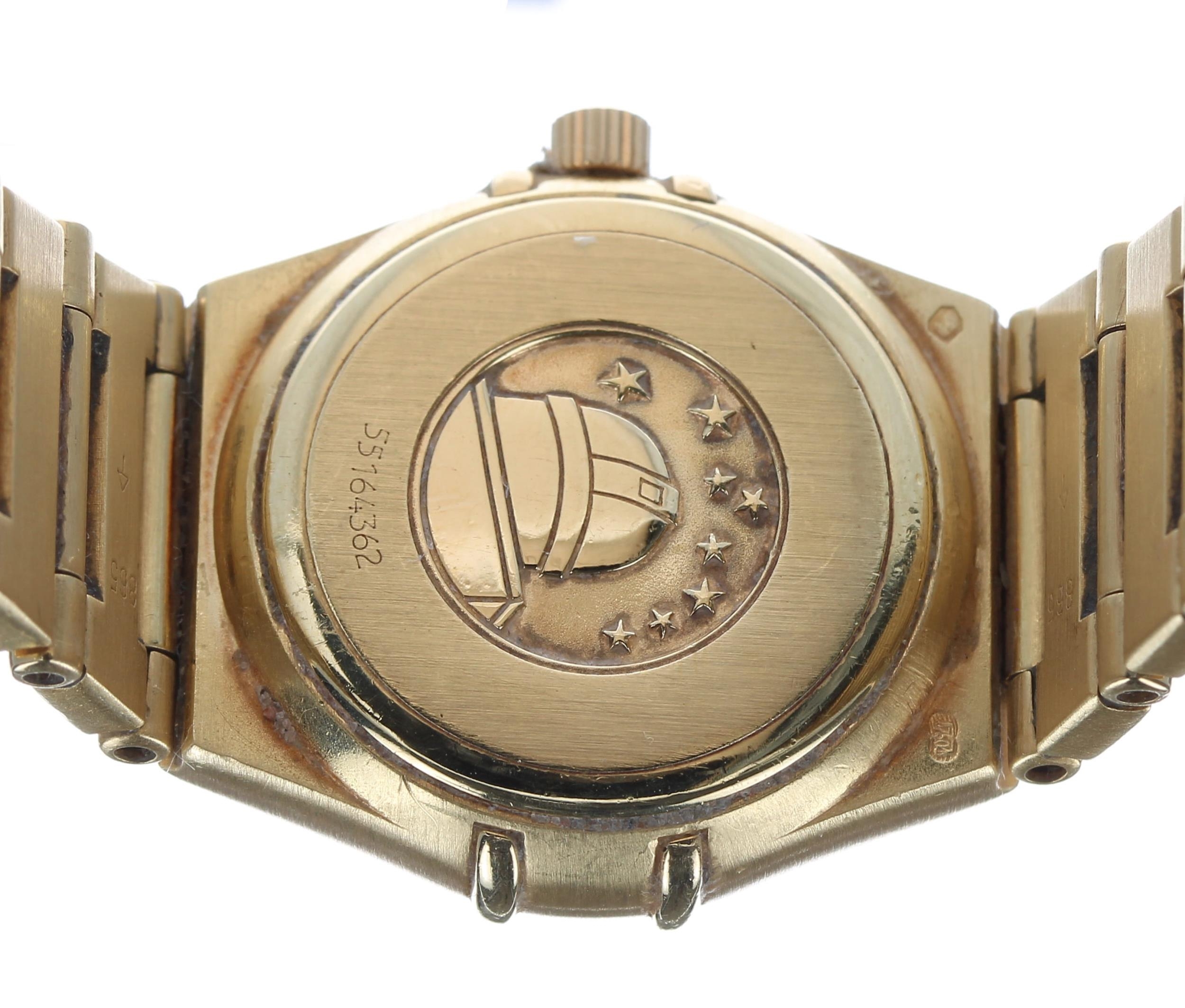 Omega Constellation 18ct diamond set lady's wristwatch, serial no. 55164xxx, circa 1993, quartz, - Image 4 of 5