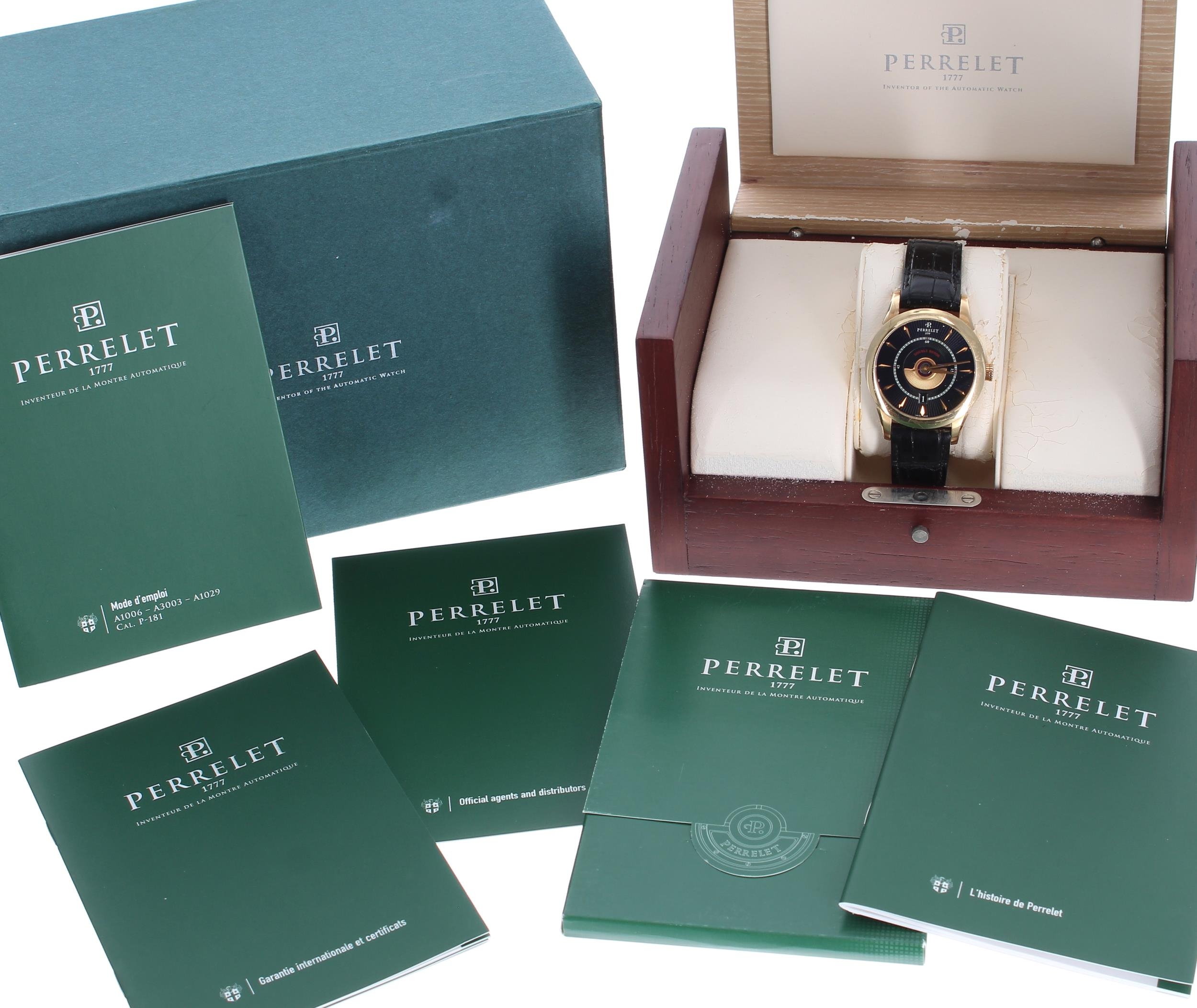 Perrelet Double Rotor 18ct gentleman's wristwatch, reference no. A3003/2, serial no. A01xx, black - Image 2 of 6