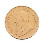 South Africa 1982 Kruggerand gold coin, 1oz fine gold