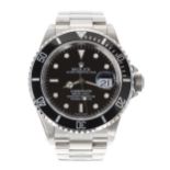 Rolex Oyster Perpetual Date Submariner stainless steel gentleman's wristwatch, reference no.