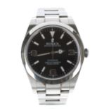 Rolex Oyster Perpetual Explorer stainless steel gentleman's wristwatch, reference no. 214270, serial