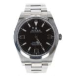 Rolex Oyster Perpetual Explorer stainless steel gentleman's wristwatch, reference no. 214270, serial