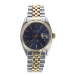 Rolex Oyster Perpetual Datejust gold and stainless steel gentleman's wristwatch, reference no. 1601,