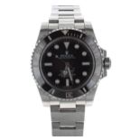 Rolex Oyster Perpetual Submariner stainless steel gentleman's wristwatch, reference no. 114060,