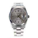 Rolex Oyster Perpetual Date stainless steel gentleman's wristwatch, reference no. 15200, serial