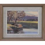 Trevor Chamberlain RSMA, ROI (b. 1933) - 'River Beane (on The Meads)', signed and dated '85 (