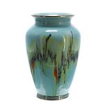 Decorative Germany lustre glaze vase, impressed marks to the underside no. 525-17, 7" high
