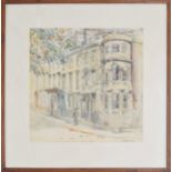 Erena M. Tyndale (20th Century) - "John Wood's house", Gay Street, Bath, signed also inscribed on