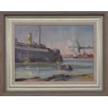 Trevor Chamberlain RSMA, ROI (b. 1933) - 'The John Mackay at Greenwich', signed and dated '85 (