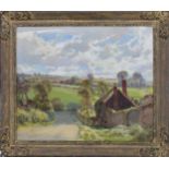 Jack Merriott RI, ROI, RSMA, RWS (1901-1968) - 'Spring in Surrey', signed, also inscribed on the