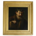 After Jusepe de Ribera (1591-1652) - 'The Philosopher', inscribed on a plaque attached to the