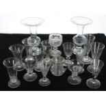 Group of assorted antique and later glassware