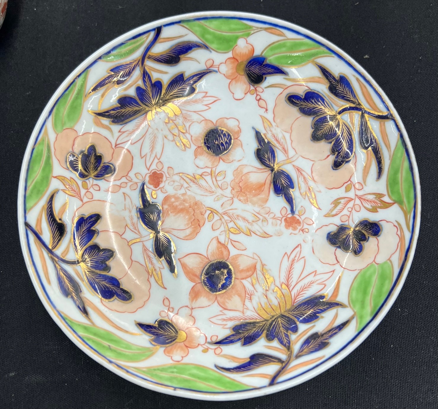 H&R Daniel Shrewsbury shape porcelain cabinet cup and saucer, painted with summer flowers, the - Image 6 of 6