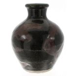 John Leach for Muchelney studio pottery bottle vase, potter's monogram and stamped Muchelney to