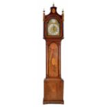 Good George III mahogany 8 day longcase clock, the 11" arched dial signed 'Pridgin, Hull', with a