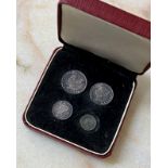 Boxed 1844 Maundy Money set 1d to 4d