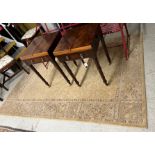 Turkish Kilim type carpet, 63" x 91" approx