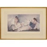 Sir William Russell Flint RA., ROI (1880-1969) - 'Interlude', signed artist proof and bearing the
