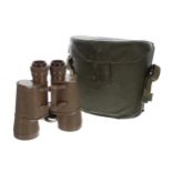 BBT Krauss France 7x50 "Milliemes" Danish Armed Forces binoculars, with crown over FKF stamp, m/50