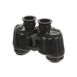 German NVA military issue 7x40 binoculars, serial no. 3794391, painted green within a rubberised