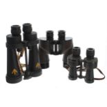 Barr & Stroud military issue 7x41 binoculars, serial no. 52764; together with a pair of Bausch &