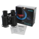 Docter DF 7x40 B/GA binoculars, boxed with operating instructions and warranty card