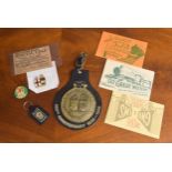 Selection of GWR Railway ephemera to include a GWR 150th Anniversary brass plaque, Anniversary