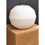 Herman Miller Nelson angled sphere bubble lamp large pendant light fitting, new/old stock,