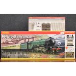 Hornby 00 Gauge Flying Scotsman electric train set and 'track pack system', appears brand new unused