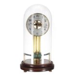 Bulle-Clock electric mantel clock, the silvered chapter ring signed and inscribed O. Wehrle,