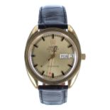 Omega Electronic f300Hz Chronometer gold plated and stainless gentleman's wristwatch, reference